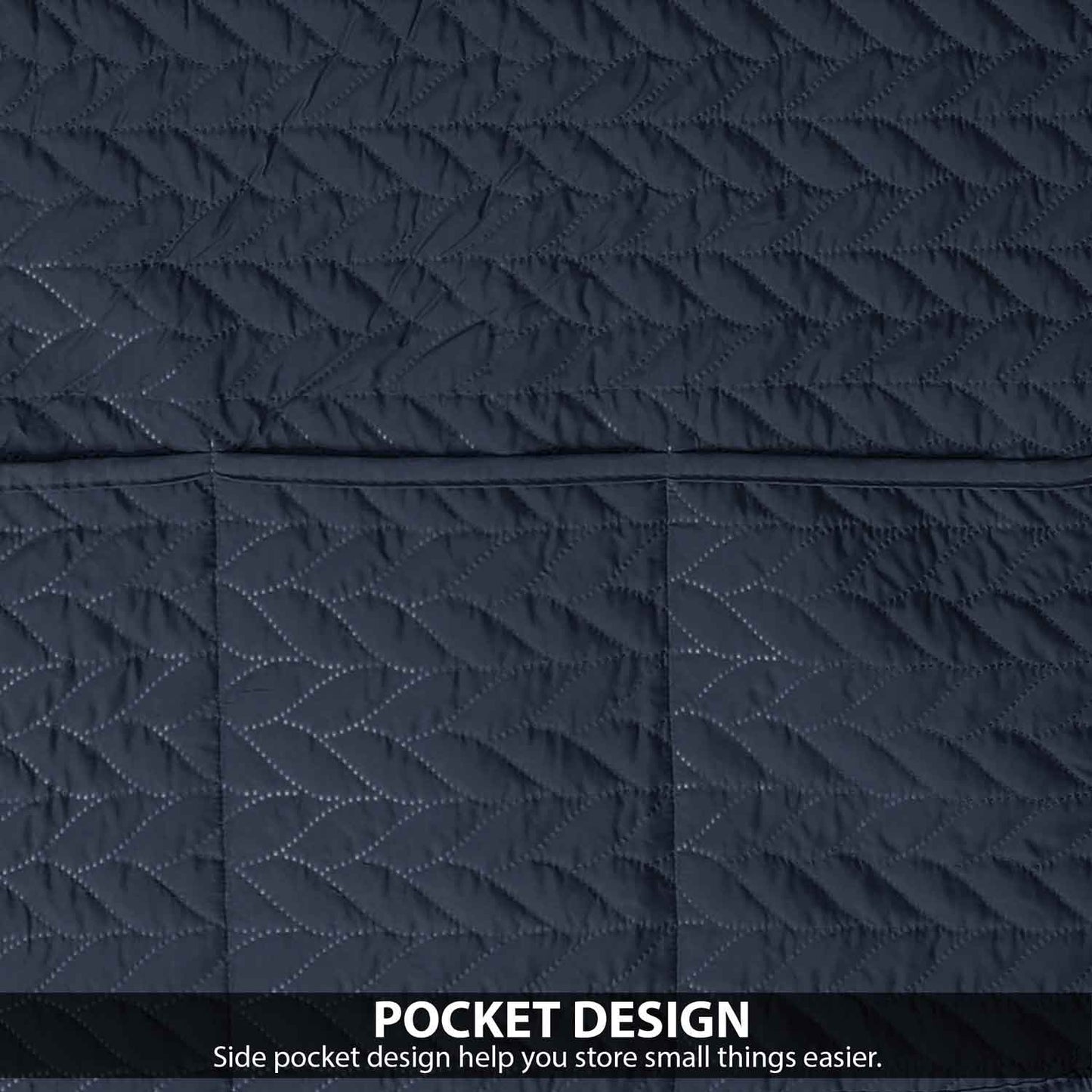 Ultrasonic Fridge Cover - Navy Blue