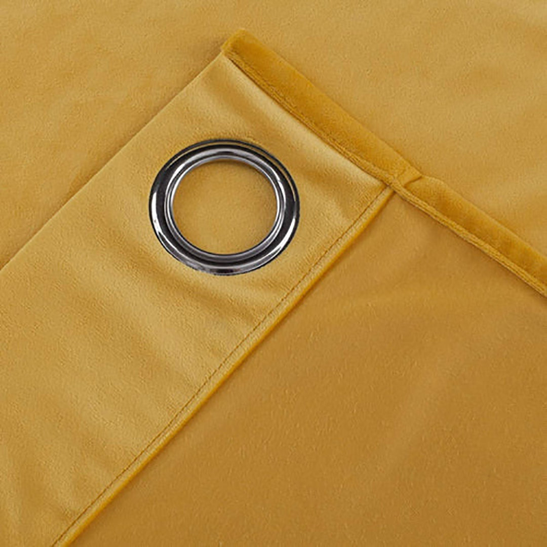 PREMIUM YELLOW VELVET CURTAIN