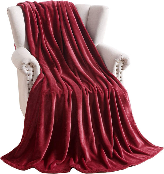 Super Soft 240 GSM Micro Fleece AC Blanket - Burgundy