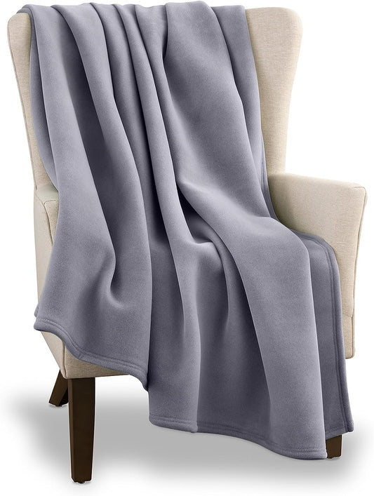 Super Soft 240 GSM Micro Fleece AC Blanket - Grey