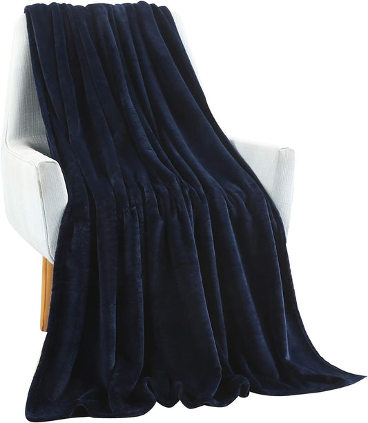 Super Soft 240 GSM Micro Fleece AC Blanket - Navy