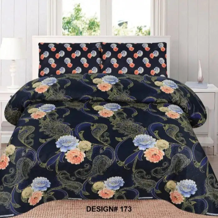 3 Pcs Bedsheet - Flori