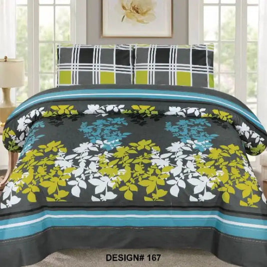 3 Pcs Bedsheet - Geranium