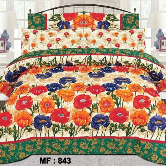 3 Pcs Bedsheet - Jasmine