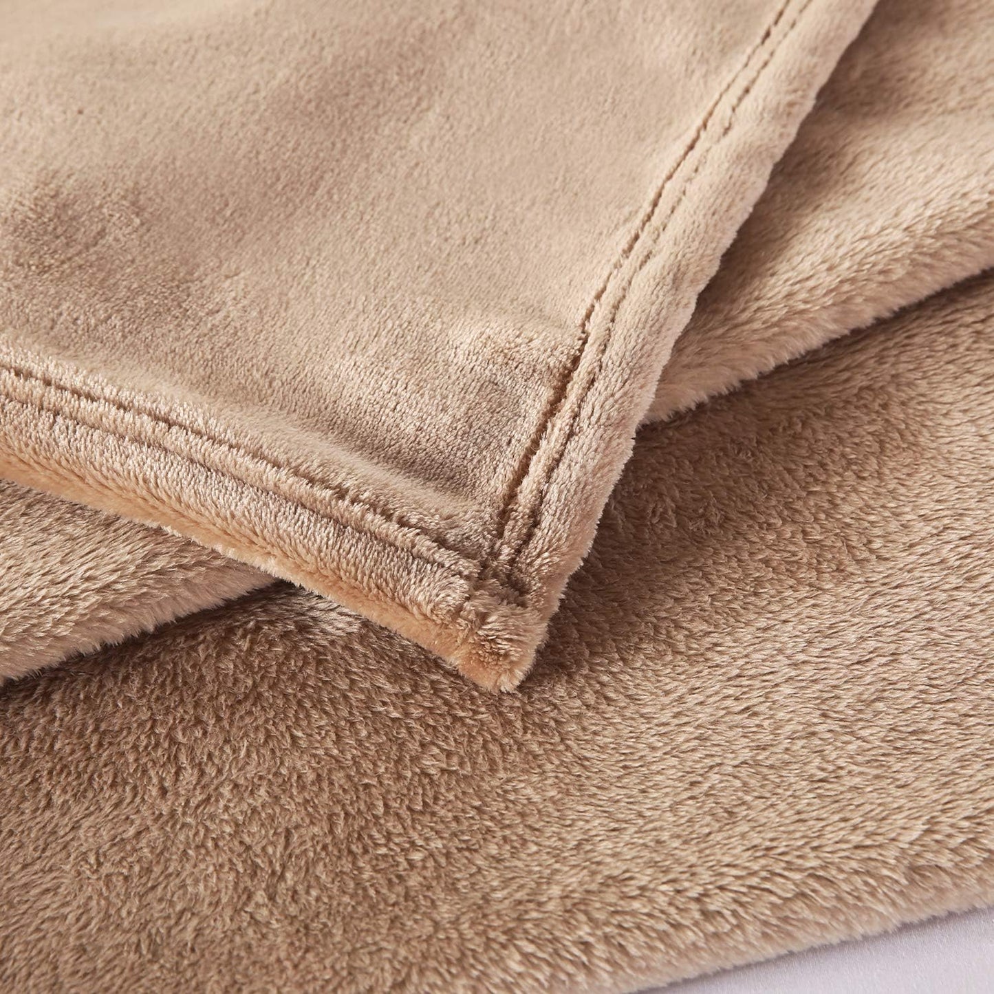 Super Soft 240 GSM Micro Fleece AC Blanket - Coffee