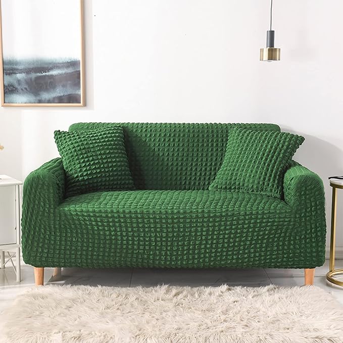 Fitted Style Bubble Sofa Cover - Green