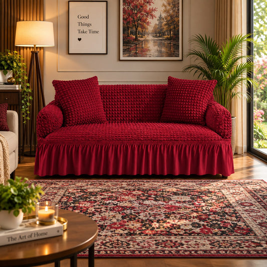 Persian Sofa Cover - Maroon
