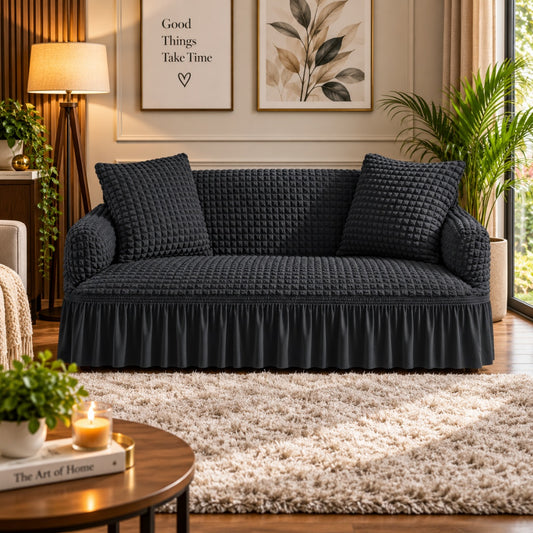 Persian Sofa Cover - Black