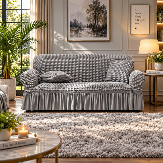 Persian Sofa Cover - Grey
