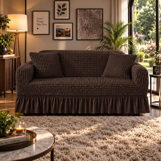Persian Sofa Cover - Chocolate Brown
