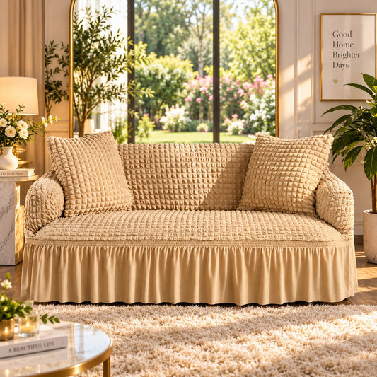 Persian Sofa Cover - Beige Skin
