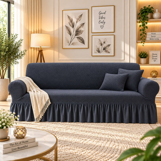 TURKISH STYLE SOFA COVER - GREY