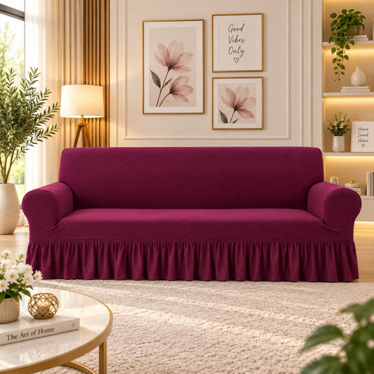 TURKISH STYLE SOFA COVER - MAROON