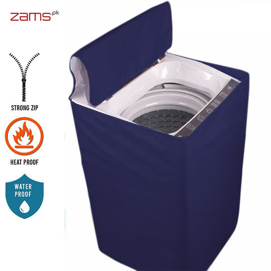 Waterproof Top Loaded Washing Machine Cover (Blue Color - All Sizes Available)